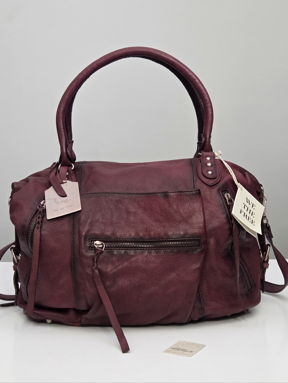 NWT FREE PEOPLE WE THE FREE EMERSON TOTE BAG - RED ROCK - Picture 2 of 11